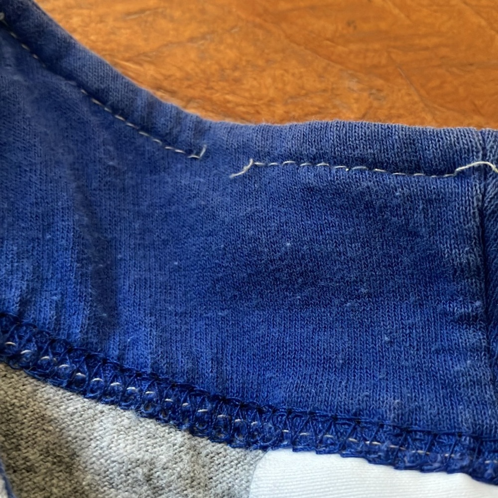 Heavy Cotton Baseball Jersey Button Down XXL Badger Sport Royal Blue 12 Elgin - Picture 3 of 10
